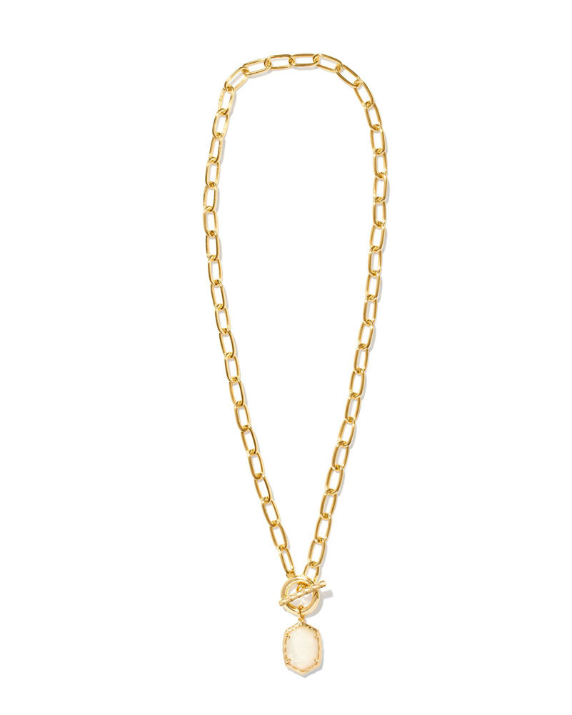 Daphne Link Chain Nck Gold Ivory MOP by Kendra Scott