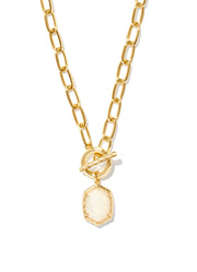 Daphne Link Chain Nck Gold Ivory MOP by Kendra Scott