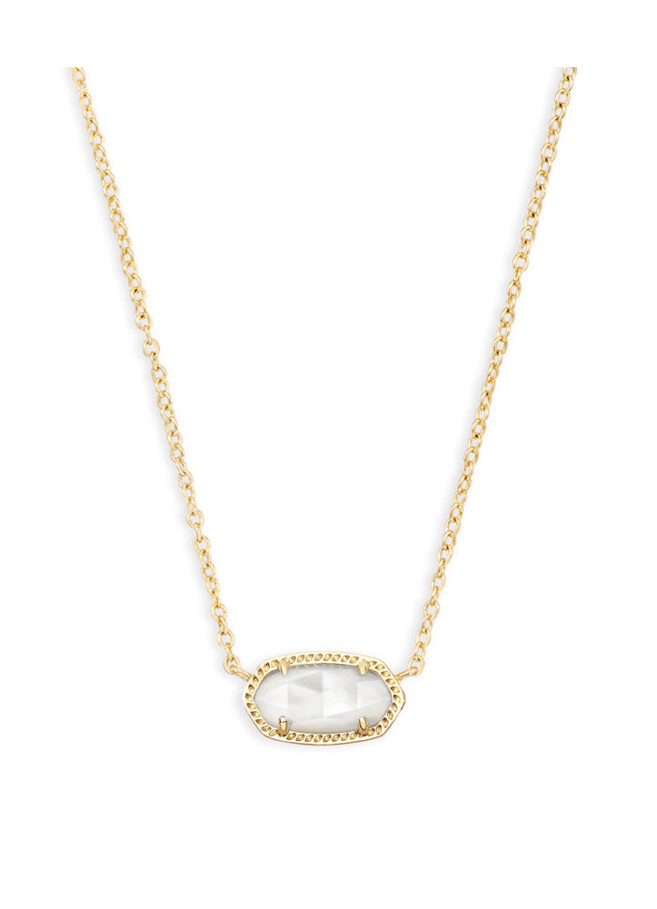 Elisa Pndnt Necklace Boxes Gold Ivory Mop by Kendra Scott