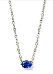 Cailin Pndnt Nck Rhod Blue Crystal by Kendra Scott