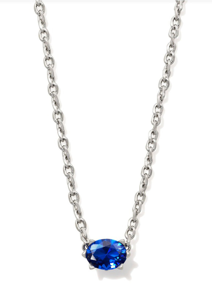 Cailin Pndnt Nck Rhod Blue Crystal by Kendra Scott