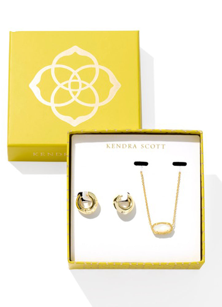 Elisa Mikki Gift Set Gold Ivory Mop by Kendra Scott