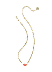 Elisa Figaro Pendant Necklace Gold Papaya Iridescent Mop by Kendra Scott