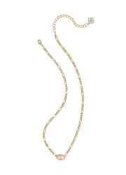 Elisa Figaro Pendant Necklace Gold Pink Iridescent Mop by Kendra Scott