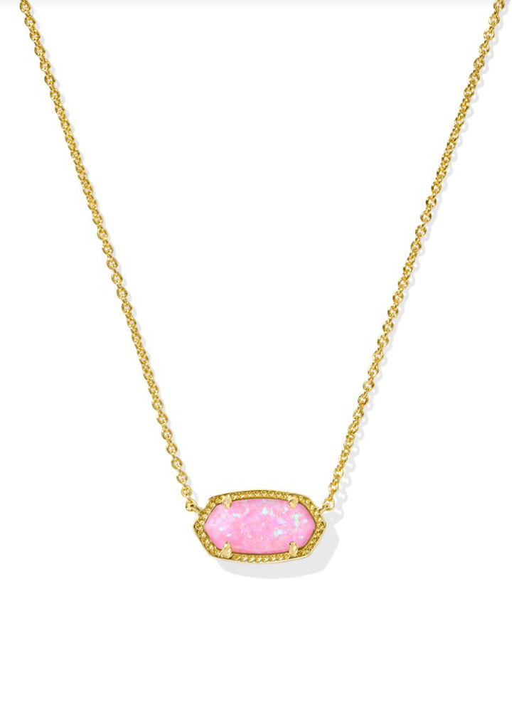 Elisa Necklace Gold Carnation Opal by Kendra Scott