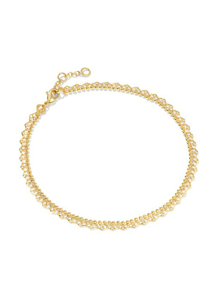 Mallory Rose Anklet Gold Metal by Kendra Scott