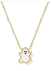 Ghost Short Pendant Necklace Gold White Mop by Kendra Scott