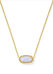 Elisa Necklace Gold Lilac Opal by Kendra Scott