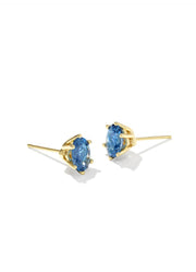 Cailin Crystal Stud Ear Rhod Metal White CZ by Kendra Scott