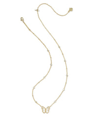 Cailey Butterfly Pendant Necklace Gold Ivory Mop by Kendra Scott