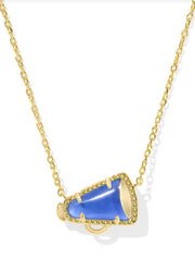 Cheer Short Pendant Necklace Gold Cobalt Illusion by Kendra Scott