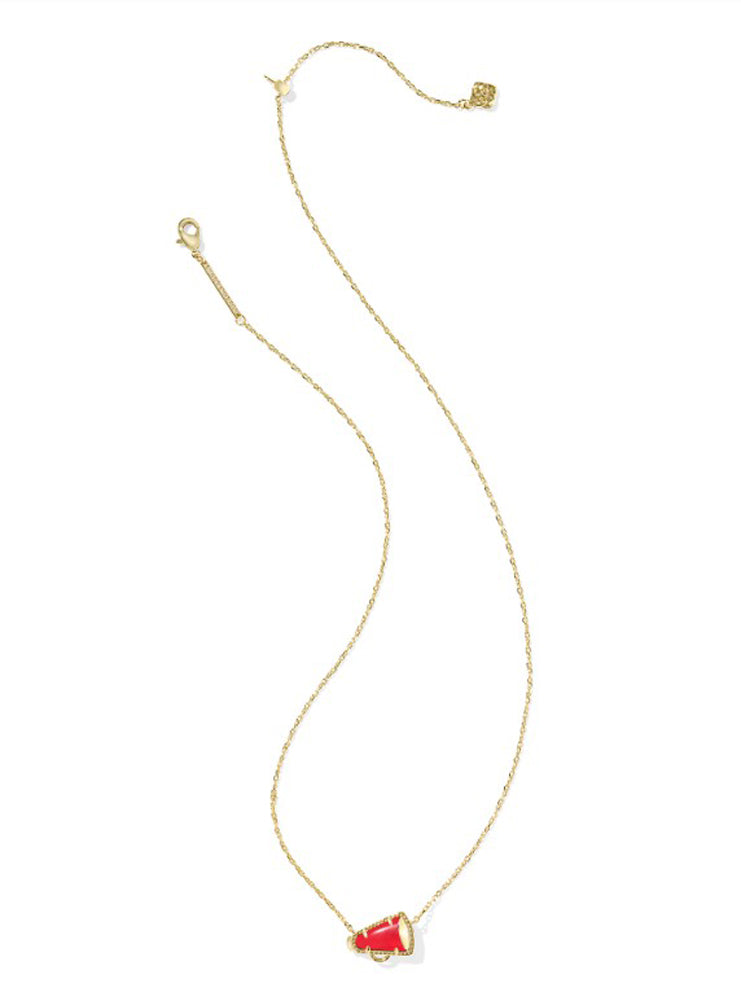 Cheer Short Pendant Necklace Gold Red Illusion by Kendra Scott