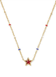 Mini Cassidy Pendant Necklace Gold Red Illusion by Kendra Scott
