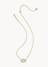 Elisa Scallop Frame Necklace Gold Natural Mop by Kendra Scott