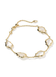 Adriana Scallop Frame Delicate Bracelet Gold Natural Mop by Kendra Scott