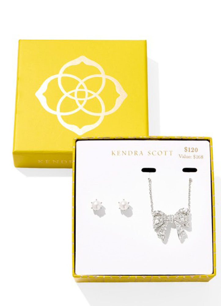 Krista Ashton Bow GST Rhod White Mix by Kendra Scott