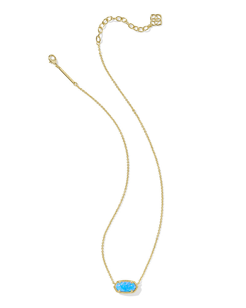 Elisa Necklace Gold Periwinkle Opal by Kendra Scott