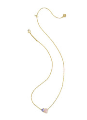 Tatum Short Pendant Necklace Gold Purple Mix by Kendra Scott