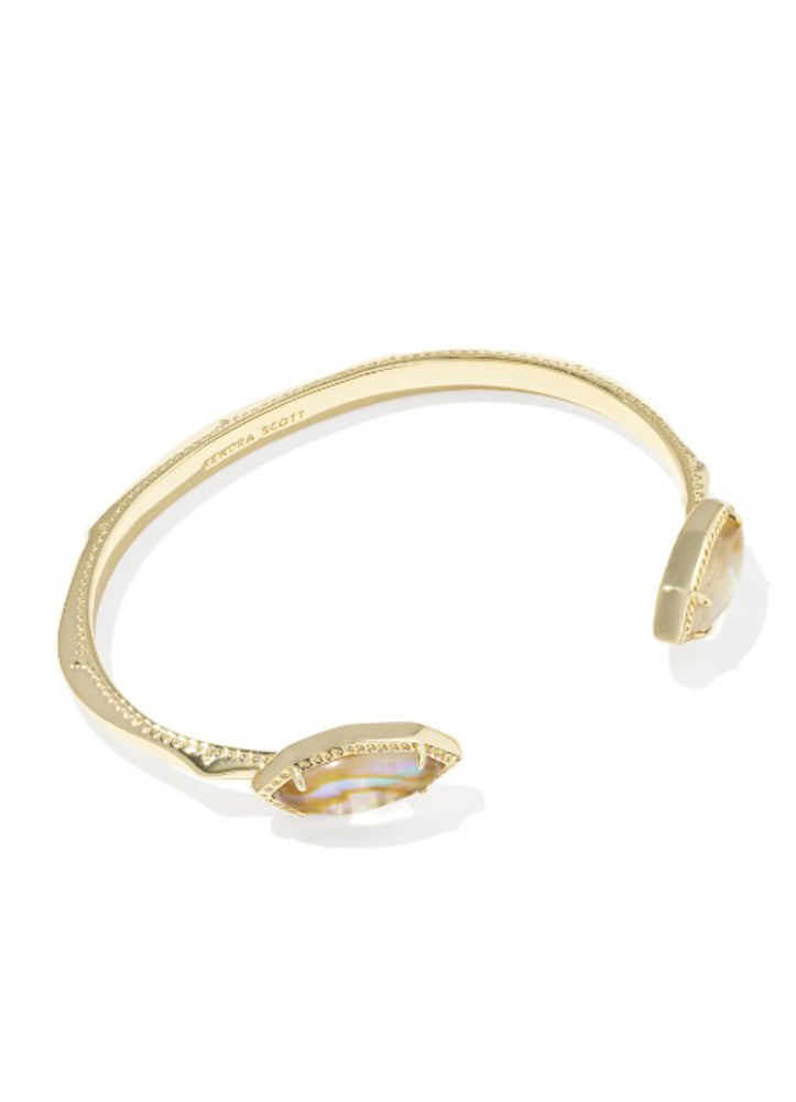 Ophelia Cuff Bracelet Gold Iridescent Abalone by Kendra Scott