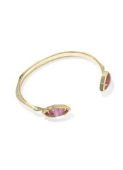 Ophelia Cuff Bracelet Gold Light Mauve Illusion by Kendra Scott