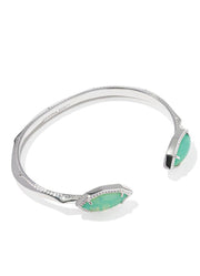 Ophelia Cuff Bracelet Rhod Mint Iridescent Abalone by Kendra Scott