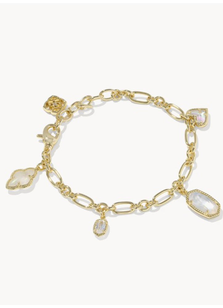 Icon Charm Bracelet Gold Neutral Mix by Kendra Scott