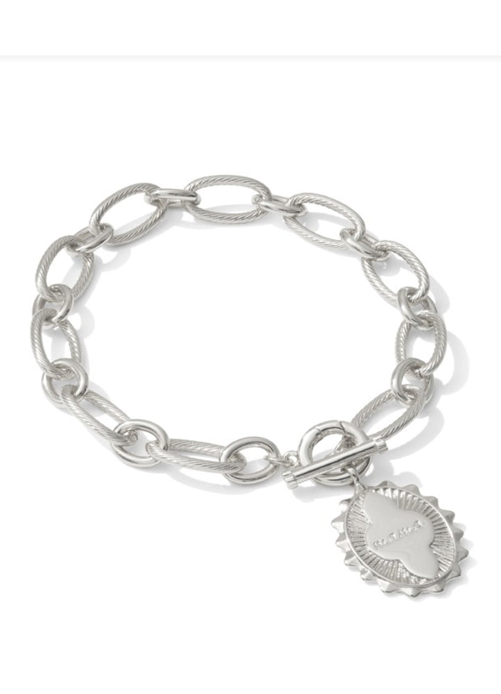 Mama Link Chain Bracelet Rhod Metal by Kendra Scott