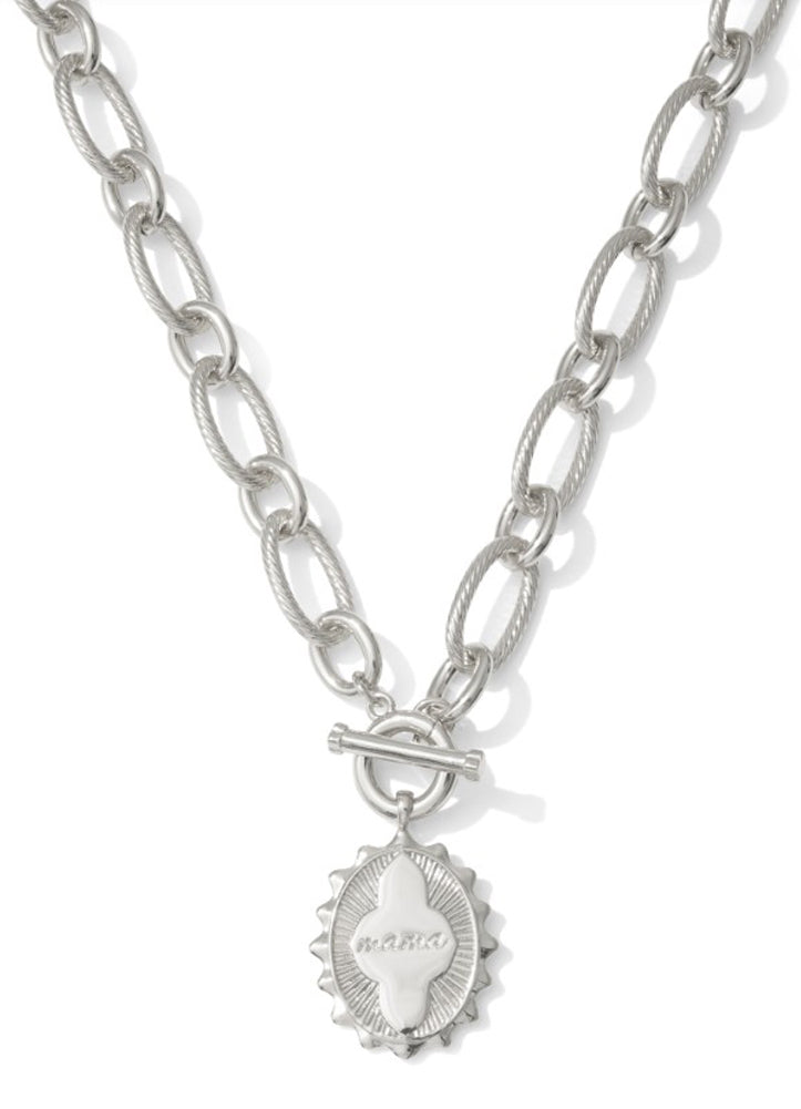 Mama Link Chain Necklace Rhod Metal by Kendra Scott