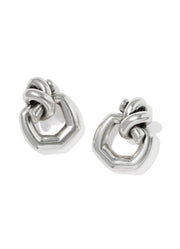 Parker Knot Open Frame Earring Vintage Silver Metal by Kendra Scott