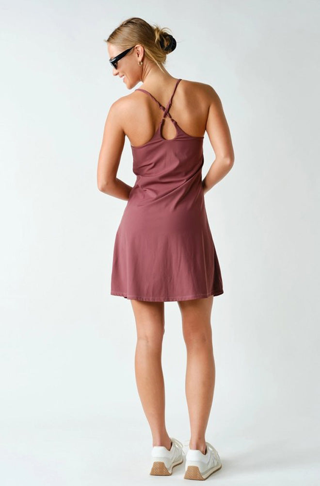 ReLuxe Active Dress in Rosewood by Mono B