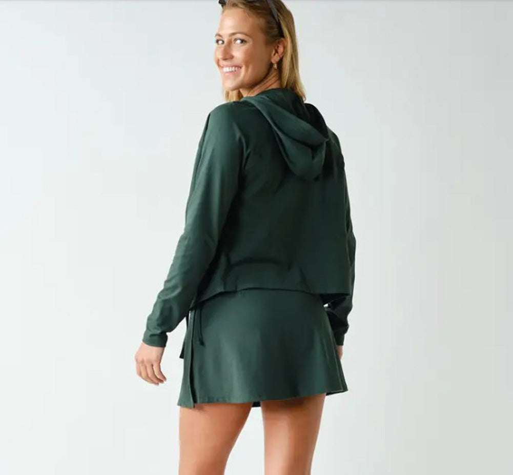 Venice Zip Up Hooded Jacket in Sycamore by Mono B