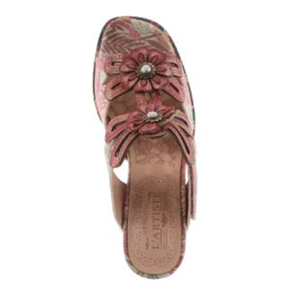 Alania Garden in Red Multi by L Artiste