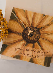 All Things Mini Tag Necklace by Dear Heart