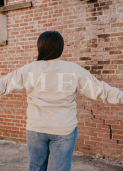 Amen Sweatshirt in Sand by Southern Bliss