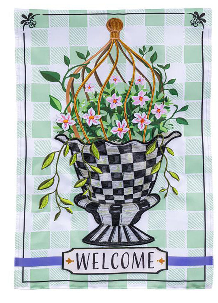 Spring Topiary Garden Flag by Evergreen