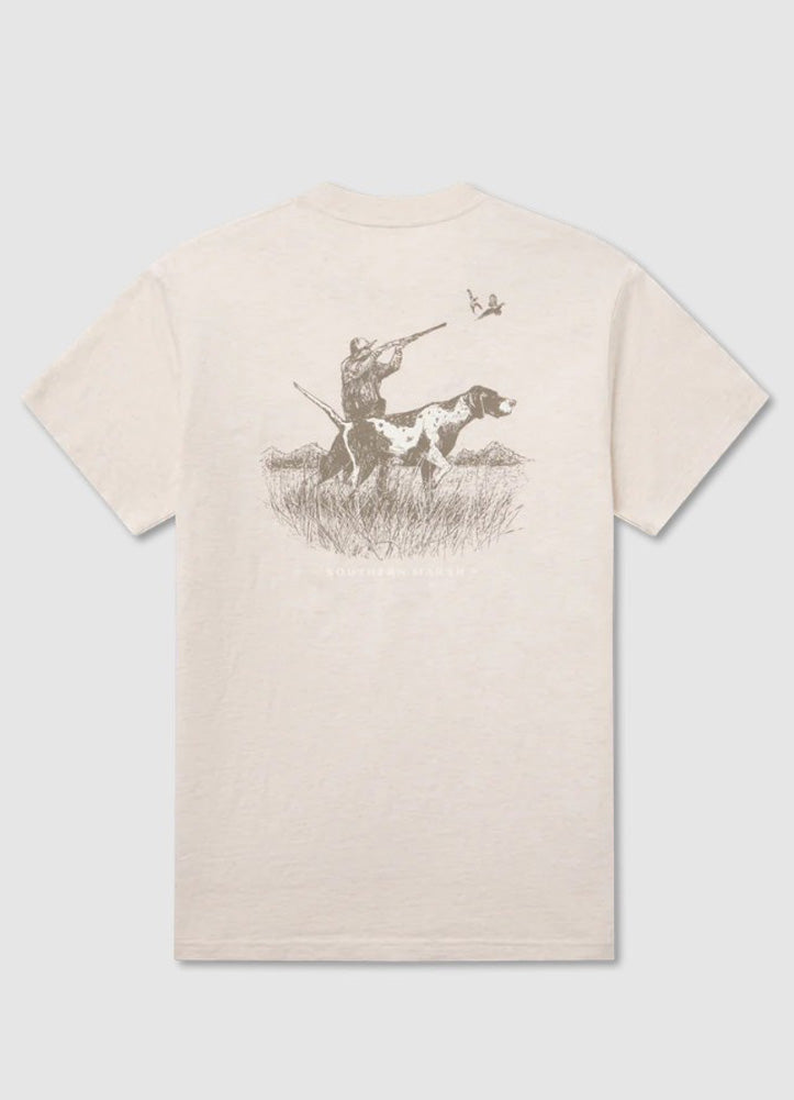 Pointer Uplander Tee in Washed Pebble by Southern Marsh