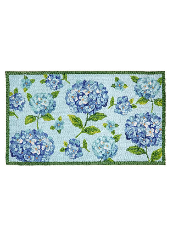 Hydrangea Haven Hooked Rug by Evergreen