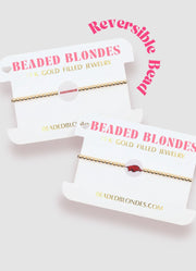 Arkansas Logo Gold Bracelet by Beaded Blondes