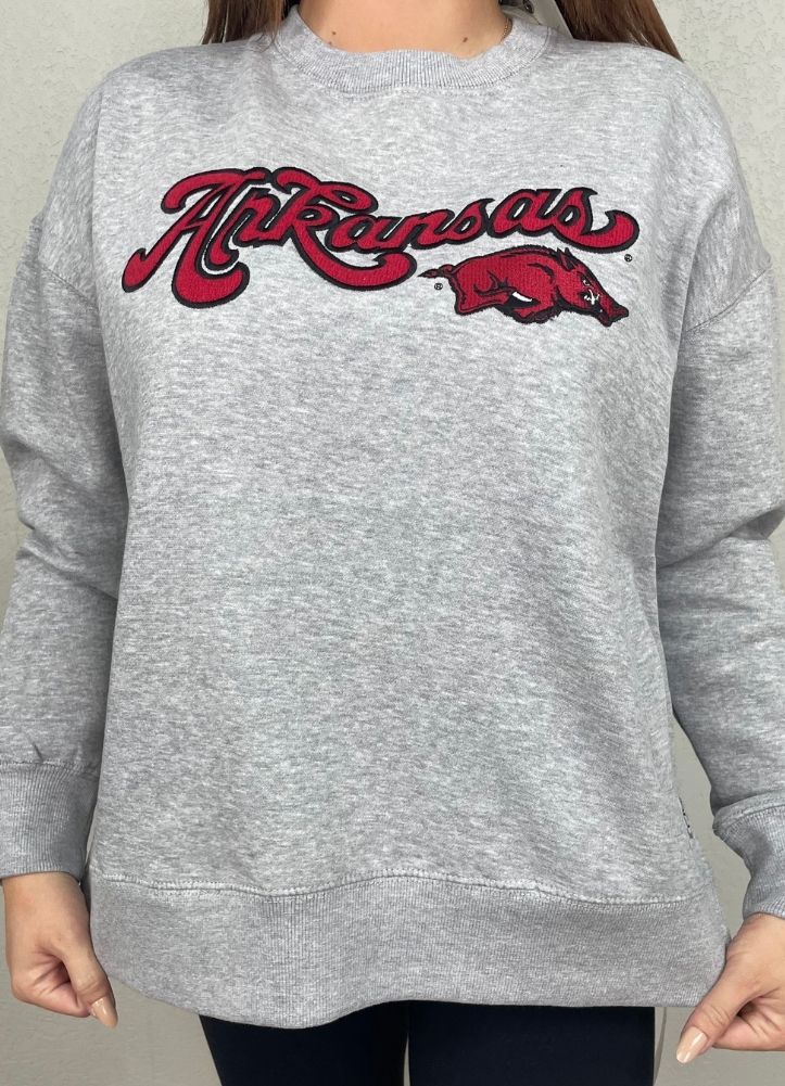 Arkansas Bonanza Chenille Harper LS in Heather Grey