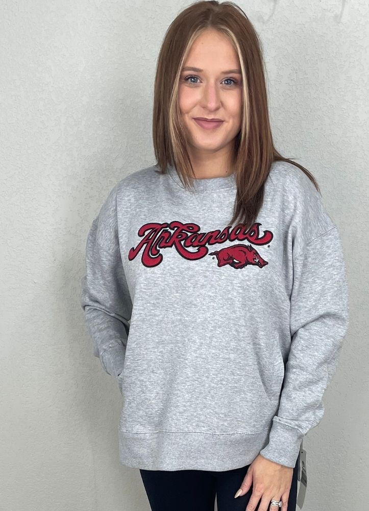 Arkansas Bonanza Chenille Harper LS in Heather Grey