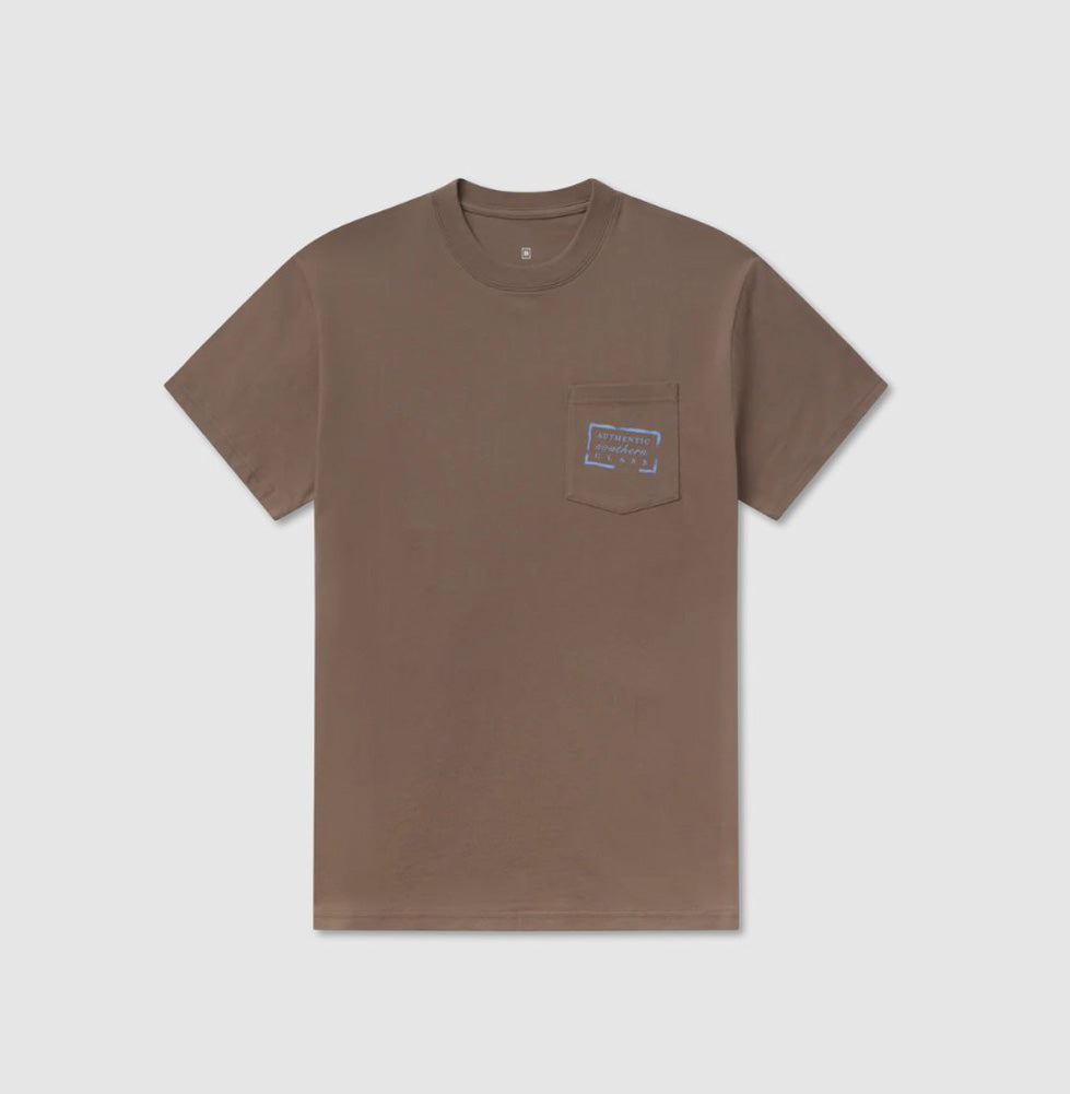 Authentic Tee in Carajillo Brown by Southern Marsh