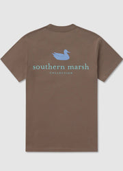 Authentic Tee in Carajillo Brown by Southern Marsh