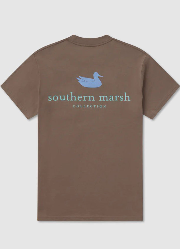 Authentic Tee in Carajillo Brown by Southern Marsh