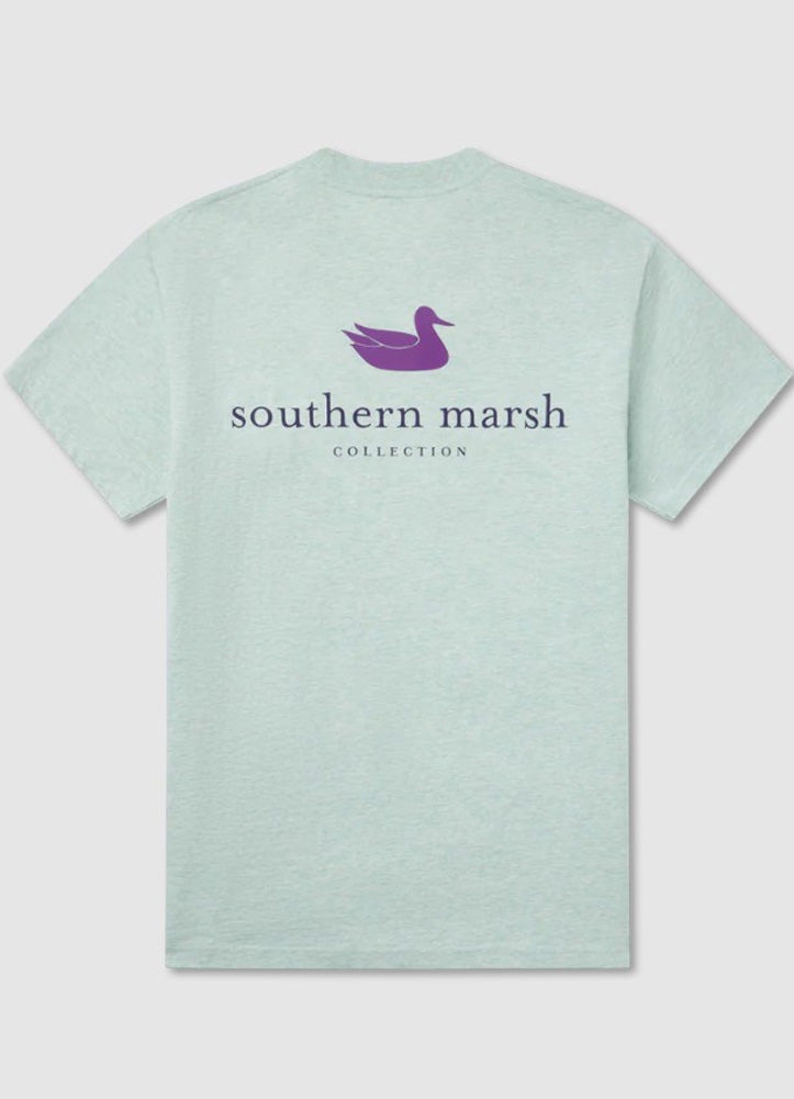 Authentic Tee in Washed Honeydew by Southern Marsh