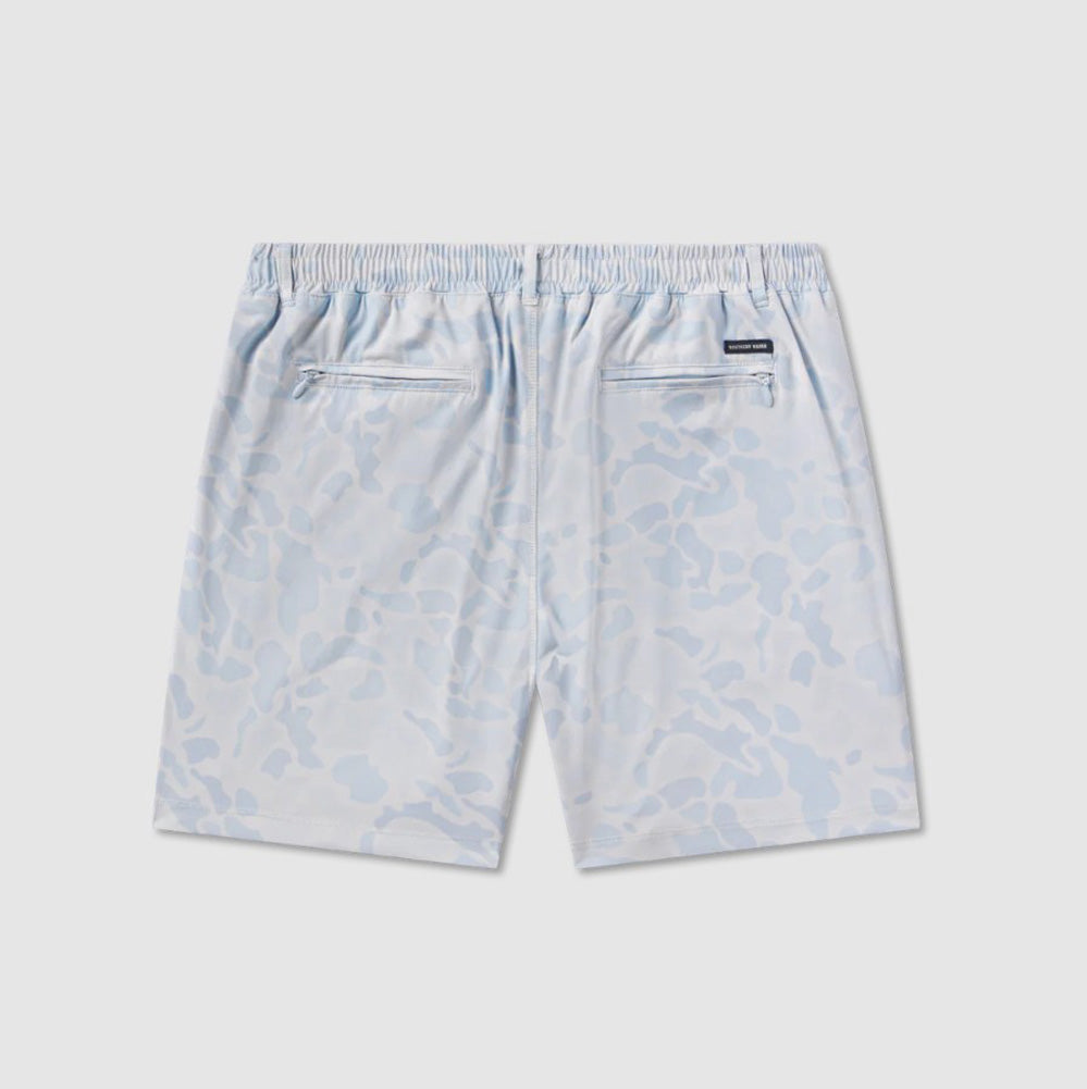 Billfish Lined Performance Shorts in Mist Blue by Southern Marsh