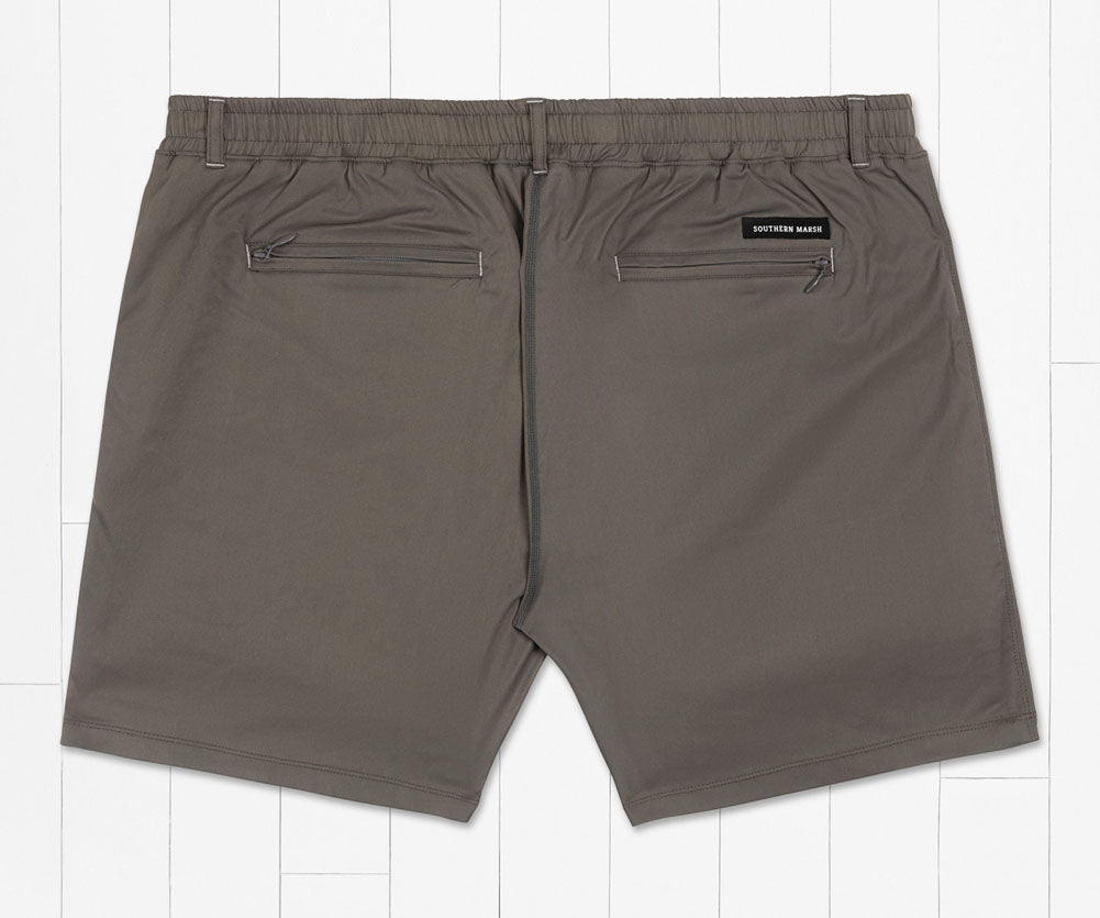 Billifish Lined Performance Short in Midnight Gray by Southern Marsh