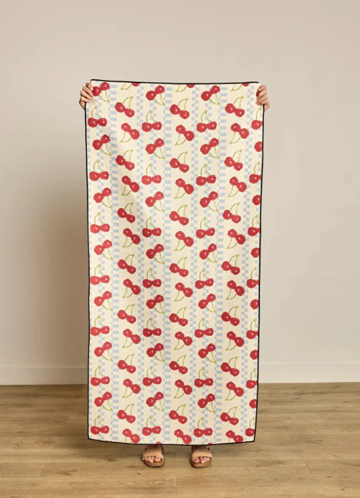 Cherry Pop Beach Towel by Geometry