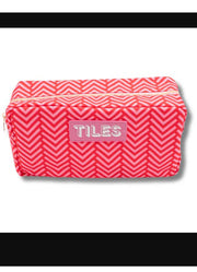 Premium Mahjong Tile Bag Geometric Pink by My Fair Mahjong