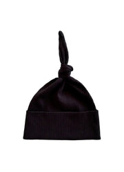 Black Ribbed Beanie by SIIX