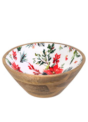 Medium Poinsettia Bliss Bowl by Evergreen Enterprises